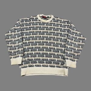 Vintage 90s Stone Haven Geometric Patterned Sweater Men's XL‎ FLAW